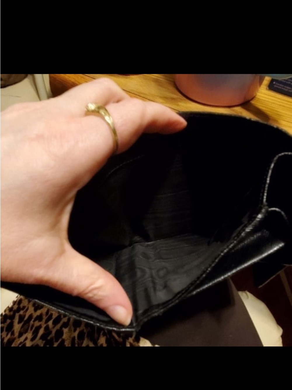 Prada Black Saffiano Leather Compact Card Holder with Triangle Logo - Picture 2 of 5